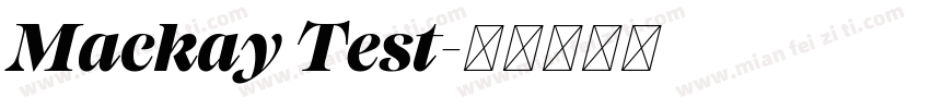 Mackay Test字体转换
